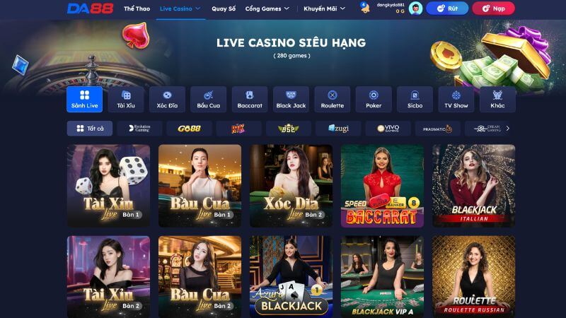 Giới thiệu Sảnh Casino Da83