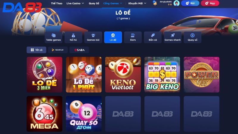 Khái quát sơ lược về tựa game xổ số da83